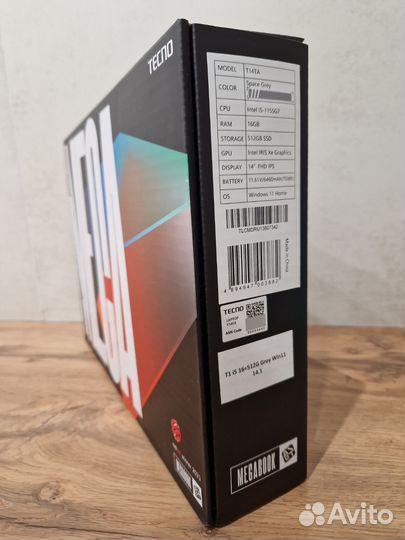 Ноутбук Tecno megabook t1 i5 1155G7 16/512