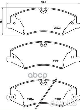 P 44 022 Колодки тормозные land rover discovery
