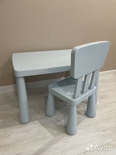 Детский стол и стул IKEA маммут