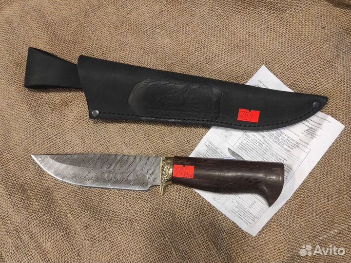 Нож Анчар Дамаск/венге