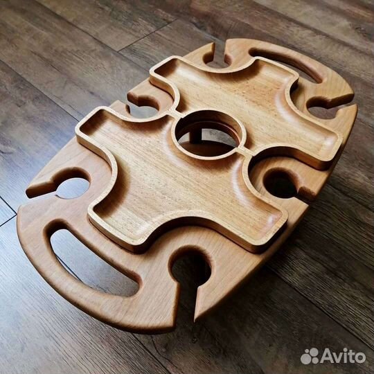 Винный столик (менажница в комплекте)