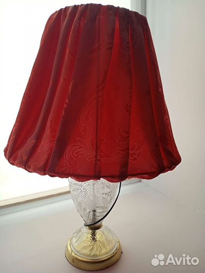 Лампа настольная хрустальная