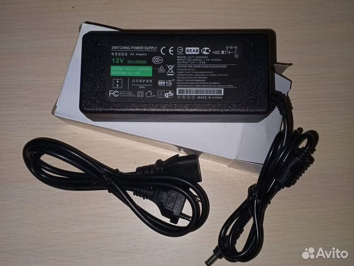 Адаптер блок питания 12v 6А