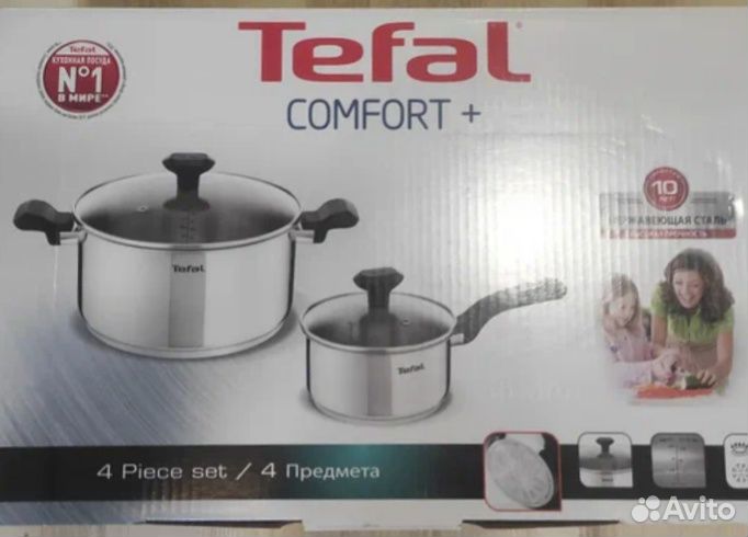 Новый набор посуды Tefal Comfort + (C973S474)