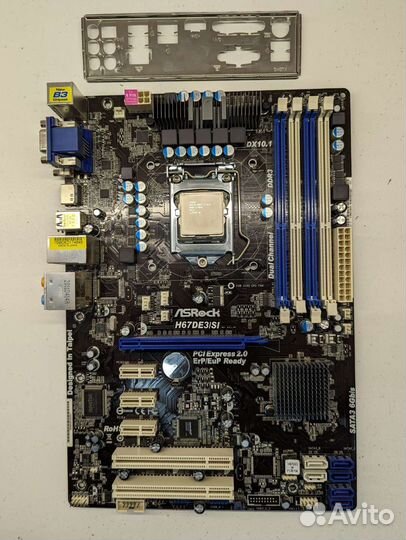 Материнская плата 1155/DDR3 с Core i5+кулер