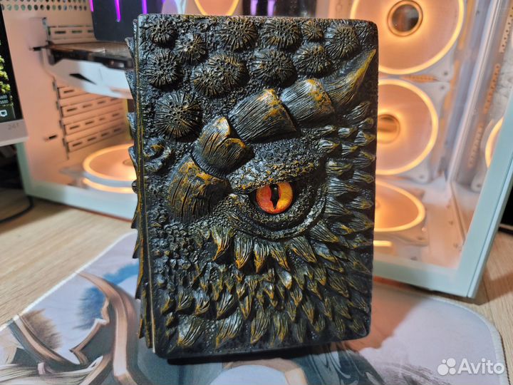 Блокнот, книга, с Драконом