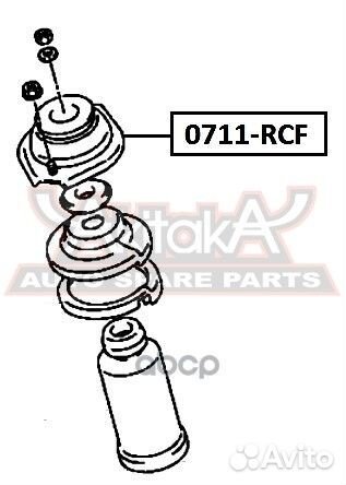 Опора амортизатора перед прав/лев 0711RCF asva