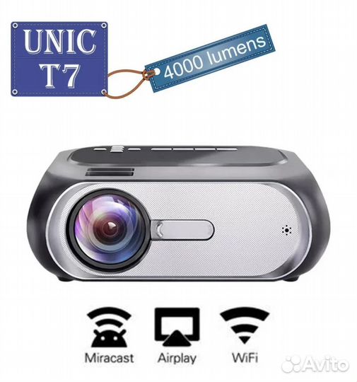 Проектор Wi-fi unic t7