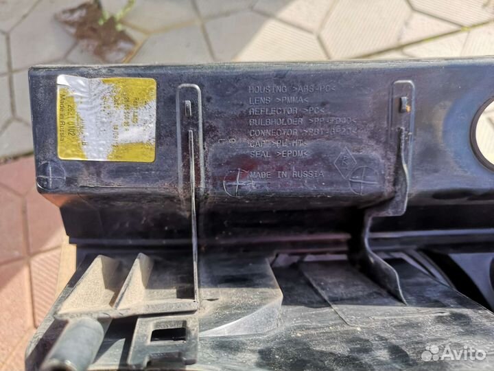 Задние фонари renault