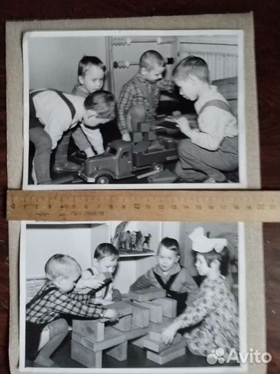 Фото, дети, игрушки, ретро