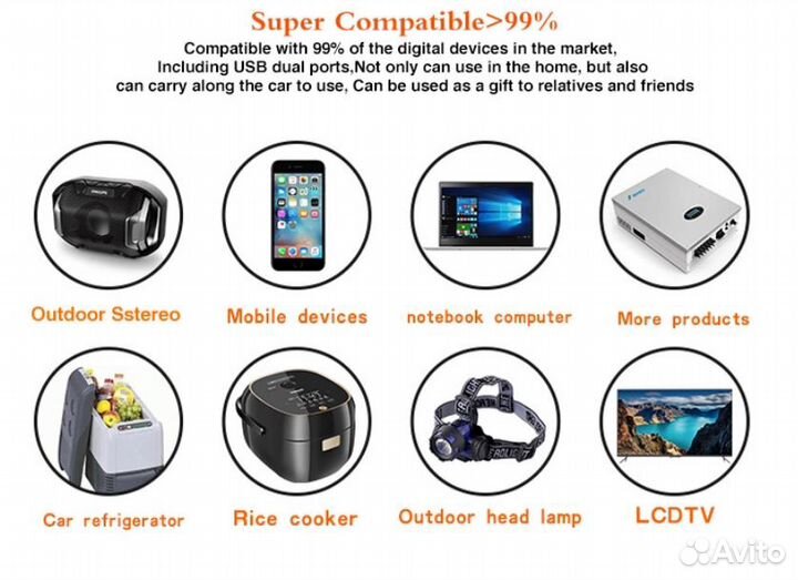 Мощный портативный аккумулятор 12в 60Ач