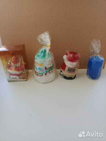 Свечи новый год, рождество