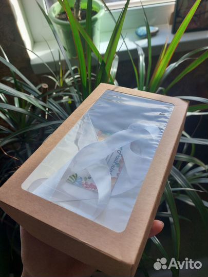 Крафт коробка 20*12*4 с окошком