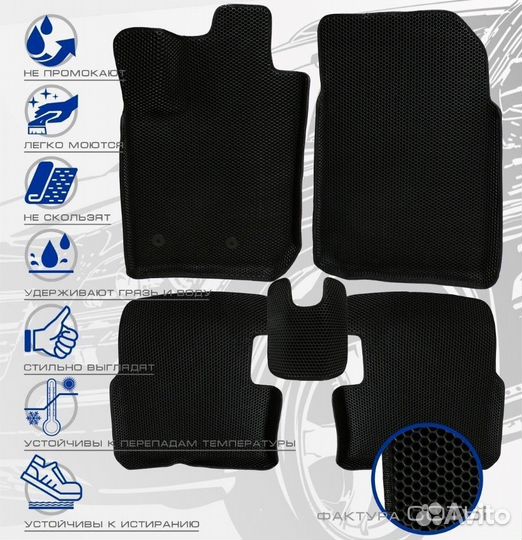 3D коврики ева KIA Rio 1 2000-2005