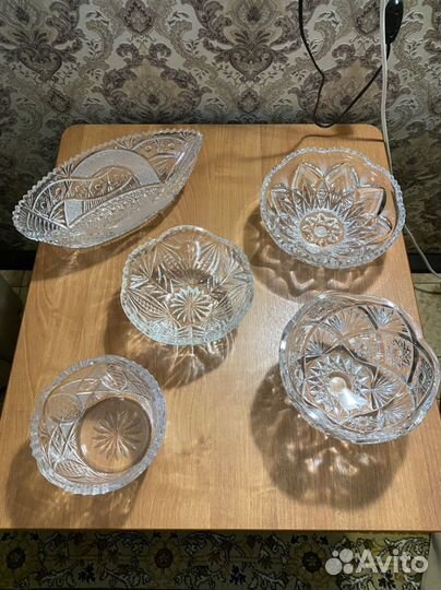 Салатник хрустальный большой