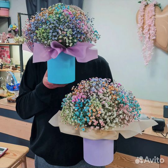 Gypsophila. Bouquets of Gypsophila