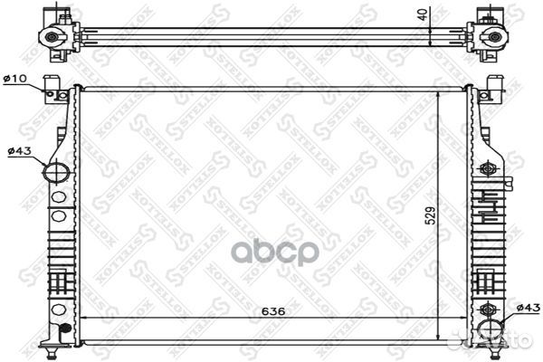 10-25878-SX радиатор системы охлаждения АКПП M