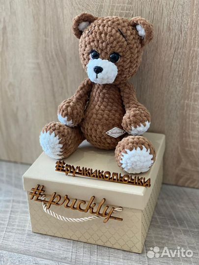 Мишка вязаный крючком