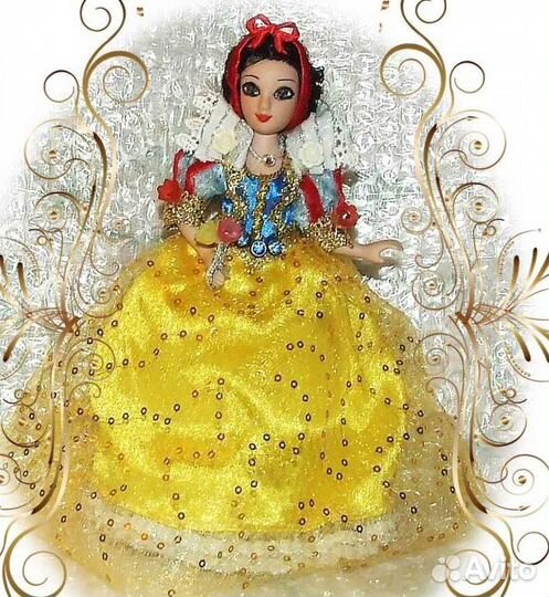 Белоснежка и Бэлль - куклы, новогодние игрушки