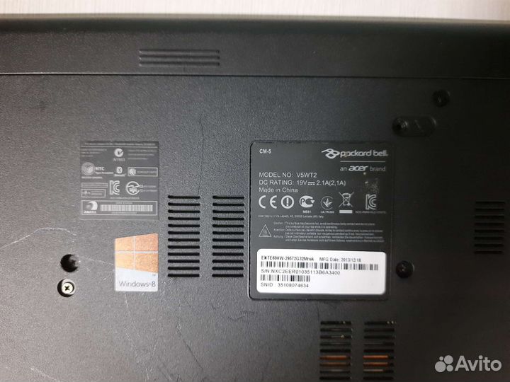 Ноутбук packard bell