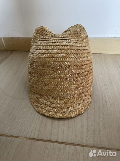 Шляпка соломенная детская