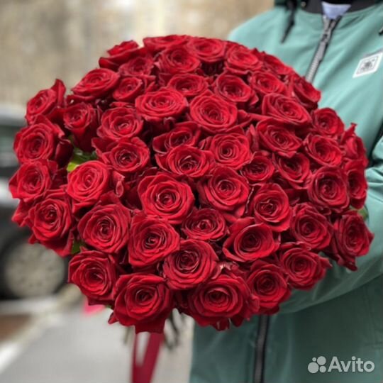 Розы Доставка цветов 101 роза