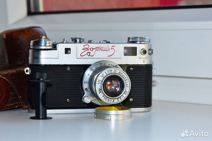 Зоркий 5 Красная надпись редкий фотоаппарат СССР