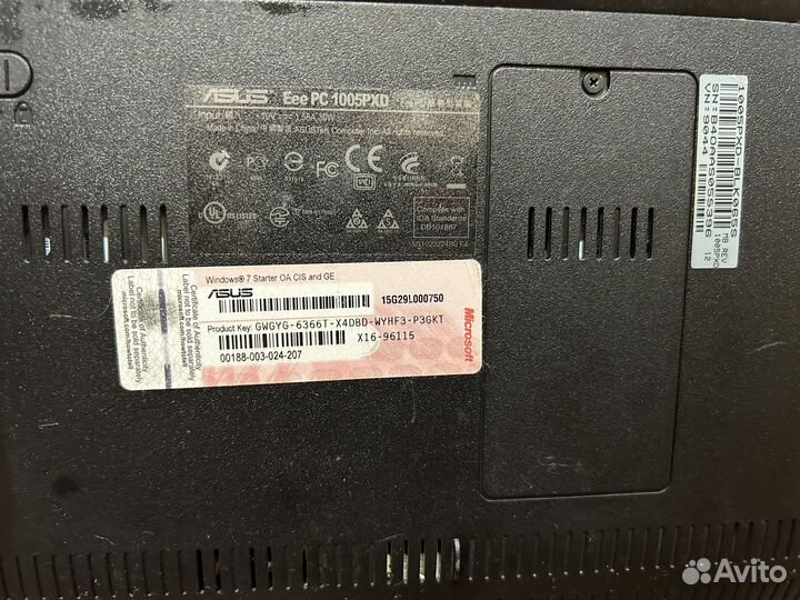 Нетбук asus Eee PC1005