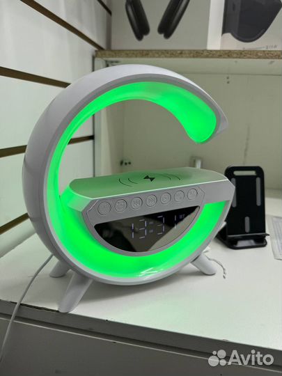 Лампа будильник настольная LED лампа