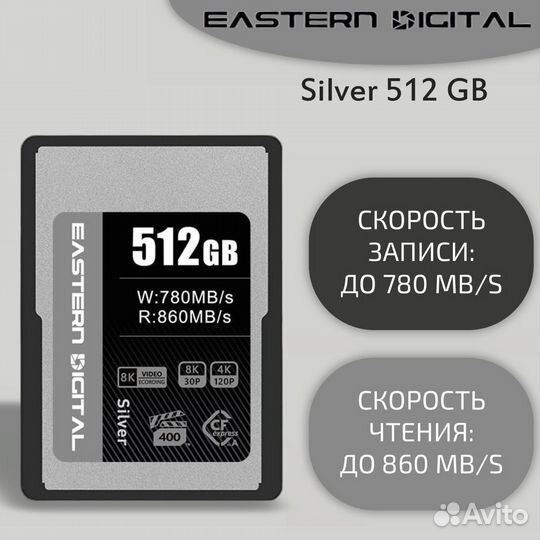 Карта памяти Eastern Digital CFexpress Type A 512G