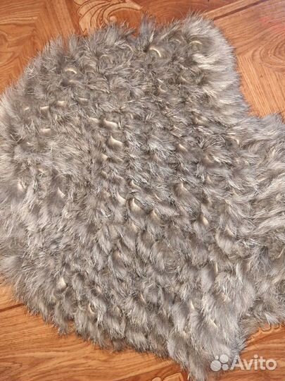 Шапка вязаный мех кролик