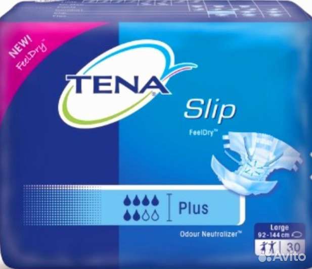 Памперсы Tena M,L,XL ночные для взрослых