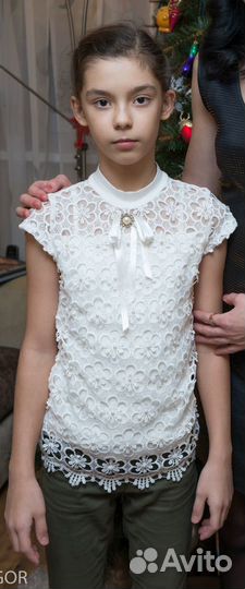 Школьная блузка рост 134-140
