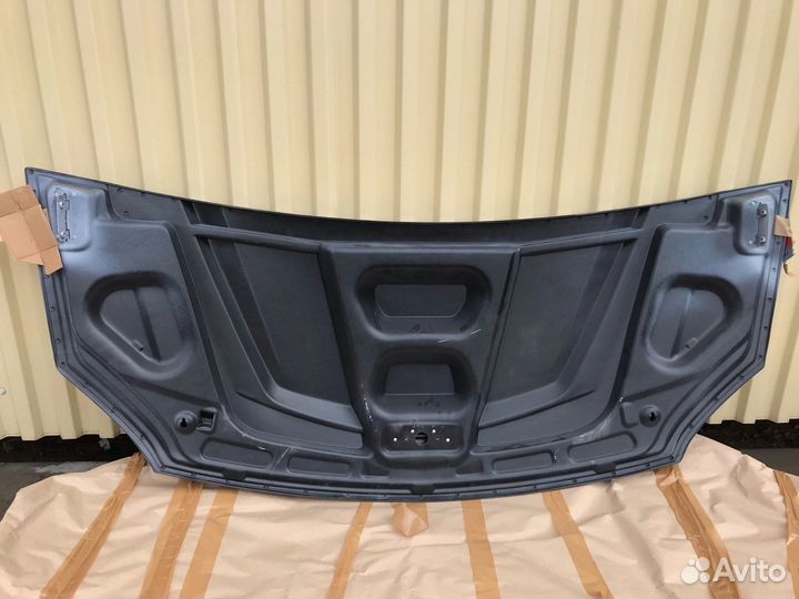 Капот на Газель Next тюнинг цвет Шторм Грей серый