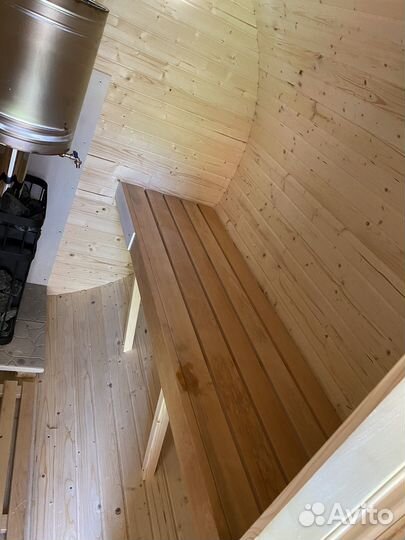 Баня бочка на прицепе