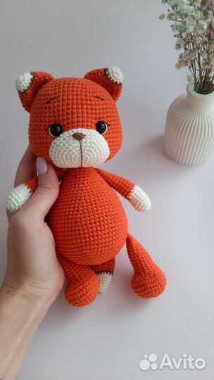 Вязаные игрушки лисичка