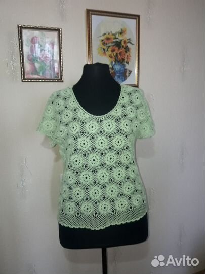 Кофточка вязанная крючком