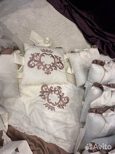 Балдахин бортики, постельное бельё для малыша