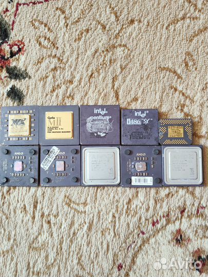 Ретро процессоры Intel,AMD K6-2-350,K6-3,Cyrix,VIA