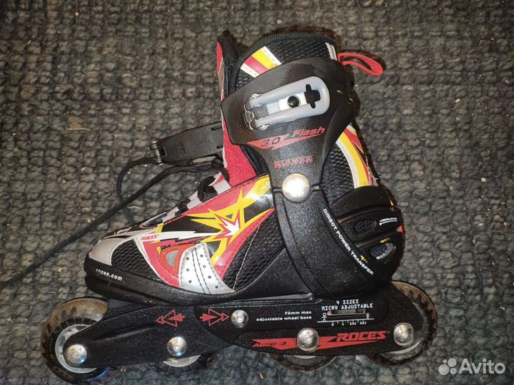Раздвижные роликовые коньки Roces flash 3.0