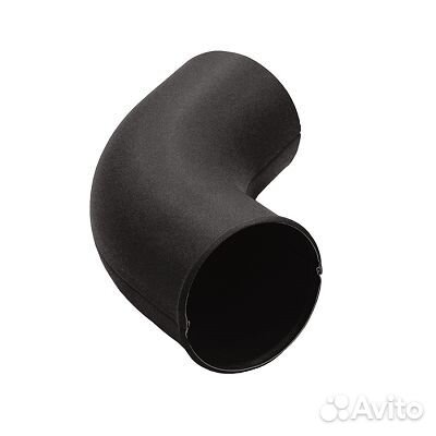 Отвод Grand Line PU Matte 90 мм RAL 9005 - черный темный