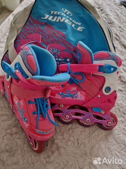 Роликовые коньки детские с защитой