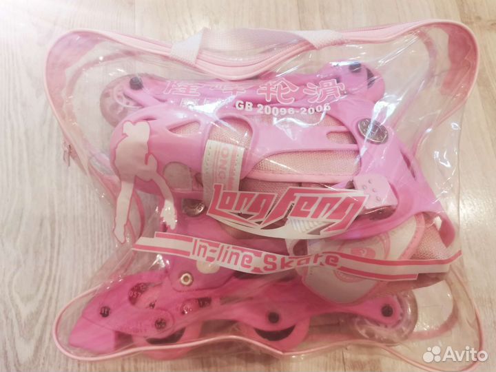 Роликовые коньки детские раздвижные + защита