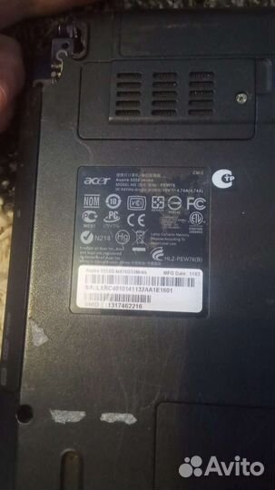 Ноутбук acer на запчасти
