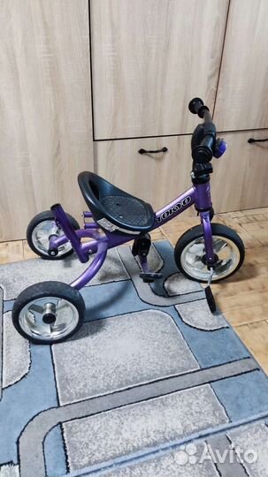 Велосипед-коляска 2 в 1 с ручкой