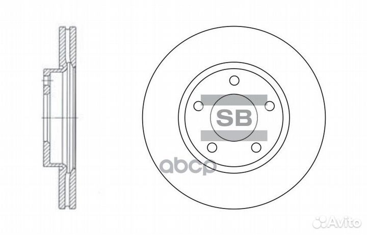 SD4401 диск тормозной передний Mazda 3/5 1.4/1