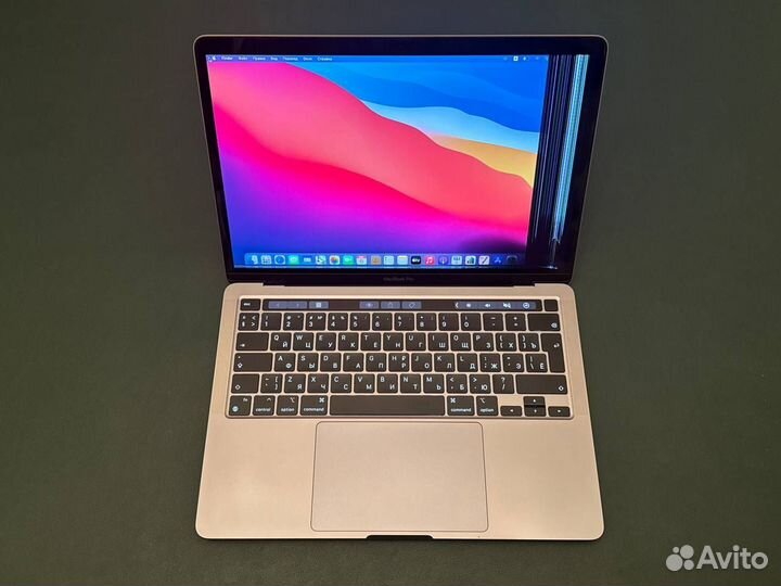 Apple MacBook Pro M1 8/256, битая матрица