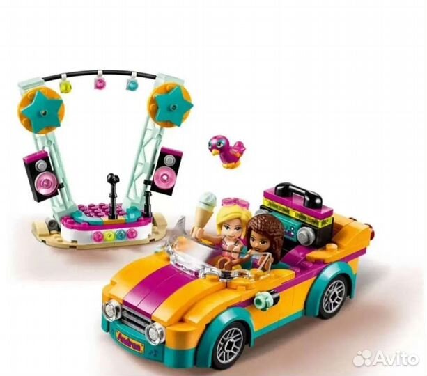 Конструктор Lego Friends машина со сценой, новый