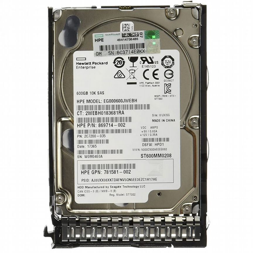 [846292-001] Жесткий Диск Hp 846292-001 600gb Sas 2,5" Hdd