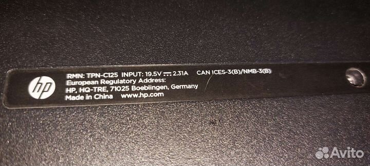 Ноутбук hp Ноутбук hp tpn-c125 cel n3060